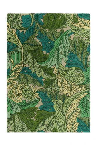 Zielony Dywan Zewnętrzny w Liście - ACANTHUS NETTLE SKY BLUE