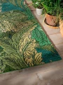 Zielony Dywan Zewnętrzny w Liście - ACANTHUS NETTLE SKY BLUE