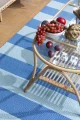 Niebieski Dywan Zewnętrzny w Paski - LILLE SKY BLUE