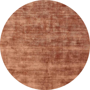 Rdzawy okrągły dywan gładki - DESERT RUST ROUND