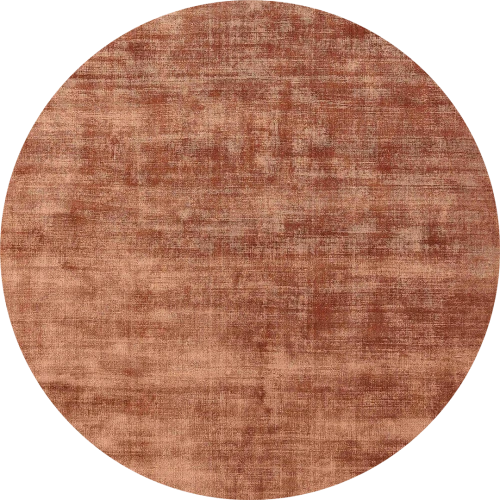 Rdzawy okrągły dywan gładki - DESERT RUST ROUND