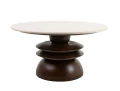 MaMaison stolik kawowy RONDA 80 drewno    mango / marmur