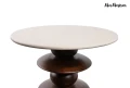 MaMaison stolik RONDA 50 drewno mango /   marmur