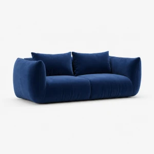 Poduszkowa sofa 2-osobowa PiLOVE granatowa velvet