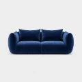 Poduszkowa sofa 2-osobowa PiLOVE granatowa velvet