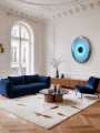 Poduszkowa sofa 2-osobowa PiLOVE granatowa velvet