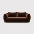 Poduszkowa sofa 2-osobowa PiLOVE brązowa aksamit
