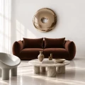 Poduszkowa sofa 2-osobowa PiLOVE brązowa aksamit