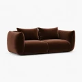 Poduszkowa sofa 2-osobowa PiLOVE brązowa aksamit