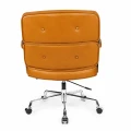 Fotel biurowy Icon Chair koniakowy brąz, skóra naturalna