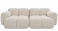 Modułowa sofa 2-osobowa Teo szenil beżowy