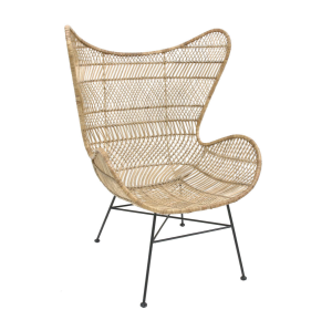Fotel Rattanowy Egg bohemian