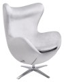 Fotel EGG SZEROKI VELVET jasny szary