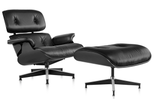 Fotel z podnóżkiem Chair All Black 