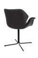 Fotel Nikki czarno - ciemnoszary Zuiver