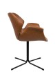 Fotel Nikki cały brązowy Zuiver