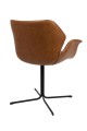 Fotel Nikki cały brązowy Zuiver