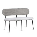 Ławeczka stołowa w kolorze szarym
