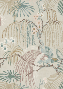 Szary dywan w kwiaty Rain Forest Orchid Grey