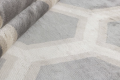 Beżowo szary dywan geometryczny Cosmou Decor