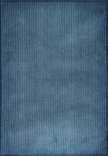 Niebieski nowoczesny połyskujący dywan Laccetti Mare