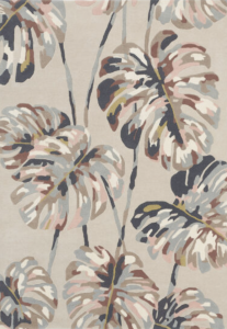 Beżowy dywan w liście Kelapa Blush