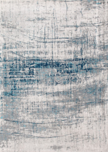 Biało niebieski dywan nowoczesny Bronx Azurite