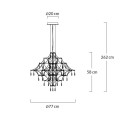 Designerska lampa Constelation 77  gold