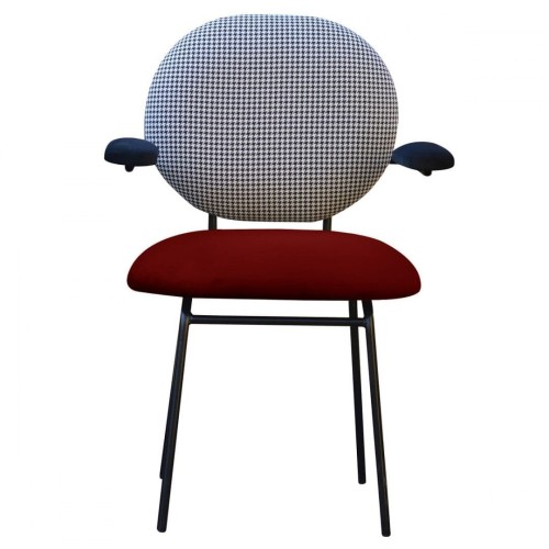 Krzesło Anatol aksamit pepitka