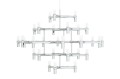 Lampa wisząca Atomic Grande chrom