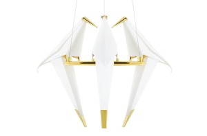 Lampa wisząca Ptaszki złota