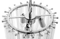 Lampa wisząca Murano L chrom