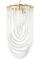 Nowoczesna lampa wisząca Murano L złota