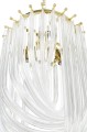 Nowoczesna lampa wisząca Murano L złota