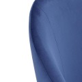Krzesło Solie Velvet niebieskie