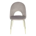 Krzesło Solie Velvet szare