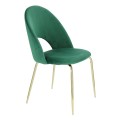 Krzesło Solie Velvet zielone 