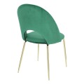 Krzesło Solie Velvet zielone 