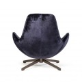 Fotel obrotowy Salamanka Velvet granatowy