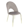 Krzesło Solie Velvet szare