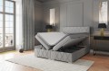 Łóżko kontynentalne z pojemnikiem Diamant szare