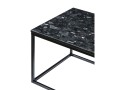 Stolik kawowy Accent Black Crystal Labradoryth prostokąt