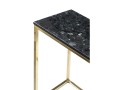 Konsola Accent Black Crystal Labradoryth podstawa złota lśniąca