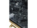 Konsola Accent Black Crystal Labradoryth podstawa złota lśniąca