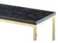 Konsola Accent Black Crystal Labradoryth podstawa złota lśniąca