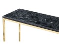 Konsola Accent Black Crystal Labradoryth podstawa złota lśniąca
