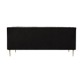 Sofa Parisian Velvet czarny i antracyt