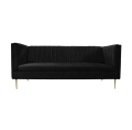 Sofa Parisian Velvet czarny i antracyt