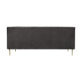 Sofa Parisian Velvet czarny i antracyt