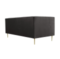 Sofa Parisian Velvet czarny i antracyt